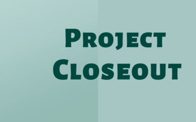 Project closeout: A detailed plan for this phase