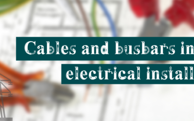 Cables and busbars in industrial electrical installation