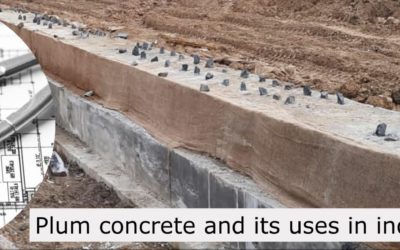 Plum concrete and its uses in industrial projects