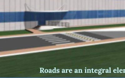 Roads are an integral element in a factory
