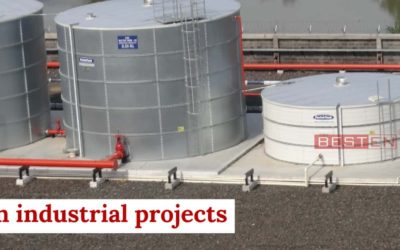 Storage tanks in industrial projects